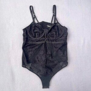Torrid Black Sexy Lace Lingerie Bodysuit Mesh Intimates Sleepwear Plus Size 1